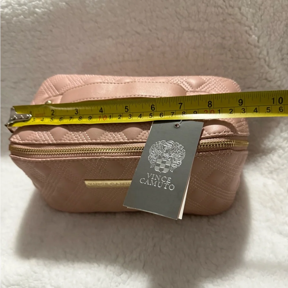 Vince Camuto Blush Pink Quilted Cosmetic Bag NWT - Picture 8 of 10